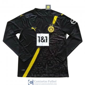 Camiseta Manga Larga Borussia Dortmund Segunda Equipacion 2020/2