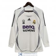 Camiseta Manga Larga Real Madrid Retro Primera Equipacion 2000 2