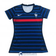 Camiseta Mujer Francia Primera Equipacion EURO 2020