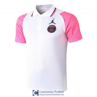 Camiseta PSG Polo White Pink 2020/2021