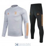 Juventus Sudadera De Entrenamiento Grey + Pantalon 2020/2021