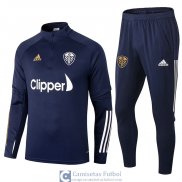 Leeds United Sudadera De Entrenamiento Navy + Pantalon 2020/2021