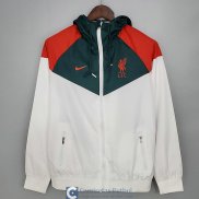 Liverpool Chaqueta Rompevientos White Green I 2021/2022