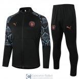 Manchester City Chaqueta Black + Pantalon 2020/2021