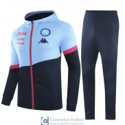 Napoli Chaqueta Capucha Blue + Pantalon 2020/2021