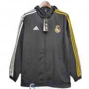 Real Madrid Chaqueta Rompevientos Black 2020/2021