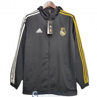 Real Madrid Chaqueta Rompevientos Black 2020/2021