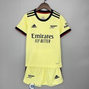 Camiseta Arsenal Ninos Segunda Equipacion 2021/2022