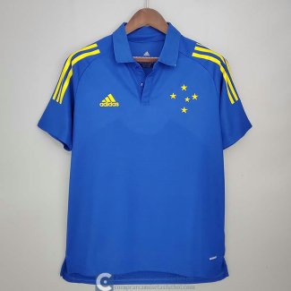 Camiseta Cruzeiro Polo Blue 2021/2022