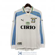 Camiseta Manga Larga Lazio Retro Segunda Equipacion 2000 2001