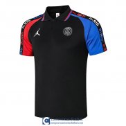 Camiseta PSG x JORDAN Polo Black Blue Red 2020/2021