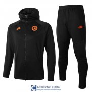 Chelsea Chaqueta Capucha Black + Pantalon 2019/2020