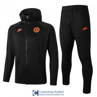 Chelsea Chaqueta Capucha Black + Pantalon 2019/2020