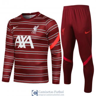 Liverpool Sudadera De Entrenamiento Red II + Pantalon Red II 2021/2022