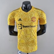 Camiseta Authentic Manchester United Portero Yellow 2022/2023