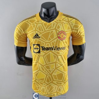 Camiseta Authentic Manchester United Portero Yellow 2022/2023