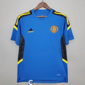 Camiseta Manchester United Training Blue IV 2021/2022