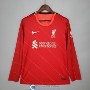 Camiseta Manga Larga Liverpool Primera Equipacion 2021/2022