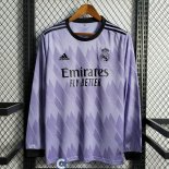 Camiseta Manga Larga Real Madrid Segunda Equipacion 2022/2023