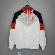 Liverpool Chaqueta Rompevientos Black White Red 2021/2022