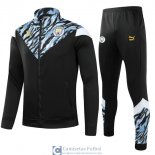 Manchester City Chaqueta Black Blue + Pantalon Black 2021/2022