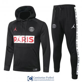 PSG x JORDAN Sudadera Capucha Black + Pantalon 2020/2021