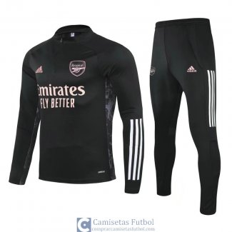 Arsenal Sudadera De Entrenamiento Black Pink + Pantalon 2020/2021