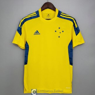 Camiseta Cruzeiro Training Yellow Blue 2021/2022