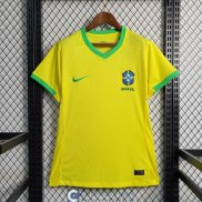 Camiseta Mujer Brasil Primera Equipacion 2023/2024