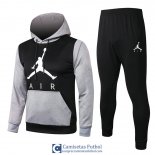 Jordan Chaqueta Capucha Grey Black + Pantalon 2020/2021