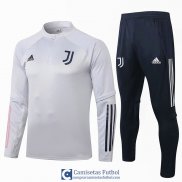 Juventus Sudadera De Entrenamiento Light Grey + Pantalon 2020/20