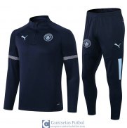 Manchester City Sudadera De Entrenamiento Navy II + Pantalon Navy II 2021/2022