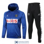 PSG x JORDAN Sudadera Capucha Blue + Pantalon 2020/2021