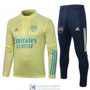 Arsenal Sudadera De Entrenamiento Yellow + Pantalon 2020/2021