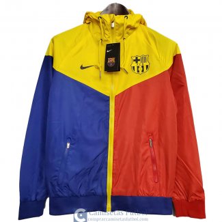 Barcelona Chaqueta Rompevientos Blue Red Yellow 2020/2021