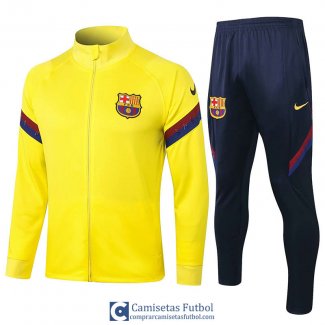 Barcelona Chaqueta Yellow + Pantalon 2020/2021