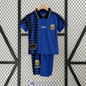 Camiseta Argentina Retro Ninos Segunda Equipacion 1994/1995