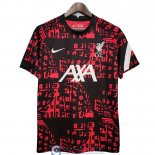 Camiseta Liverpool Training Black Orange 2020/2021