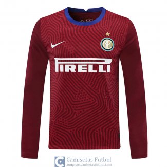 Camiseta Manga Larga Inter Milan Portero Red 2020/2021