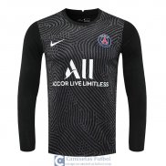 Camiseta Manga Larga PSG Portero Black 2020/2021