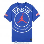 Camiseta PSG x Jordan Training Blue Big Logo 2020/2021