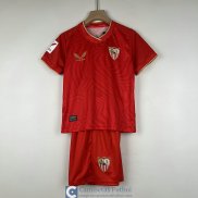 Camiseta Sevilla Ninos Segunda Equipacion 2023/2024