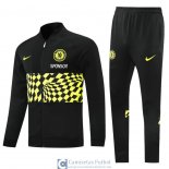 Chelsea Chaqueta Black Yellow + Pantalon Black 2021/2022