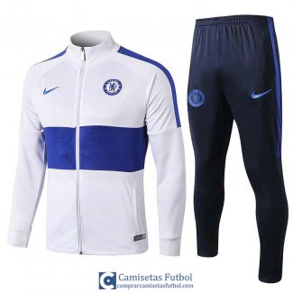 Chelsea Chaqueta White Blue + Pantalon 2019/2020