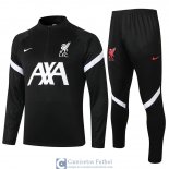 Liverpool Sudadera De Entrenamiento Black + Pantalon 2020/2021