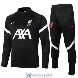 Liverpool Sudadera De Entrenamiento Black + Pantalon 2020/2021