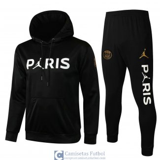 PSG x Jordan Sudadera Capucha Black II + Pantalon Black II 2021/2022