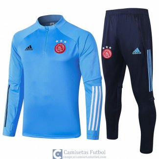 Ajax Sudadera De Entrenamiento Blue + Pantalon 2020/2021