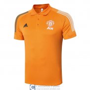 Camiseta Manchester United Polo Orange 2020/2021