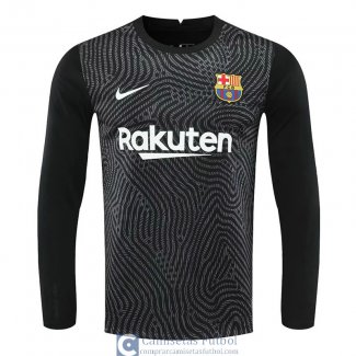 Camiseta Manga Larga Barcelona Portero Black 2020/2021